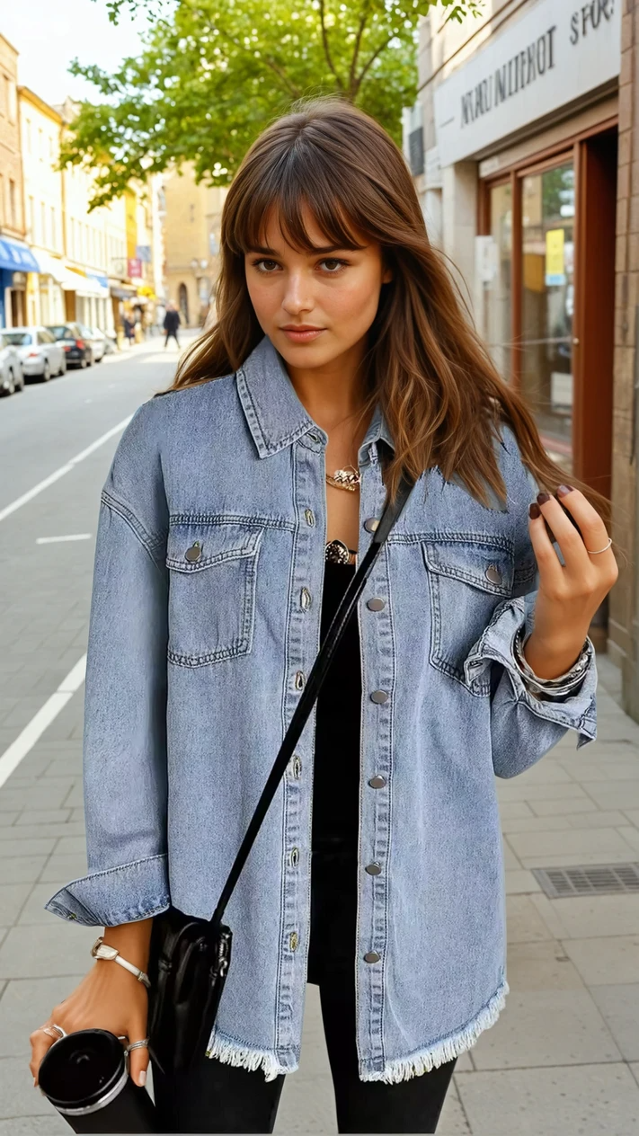 Stefania™ | Cazadora vaquera de estilo atemporal