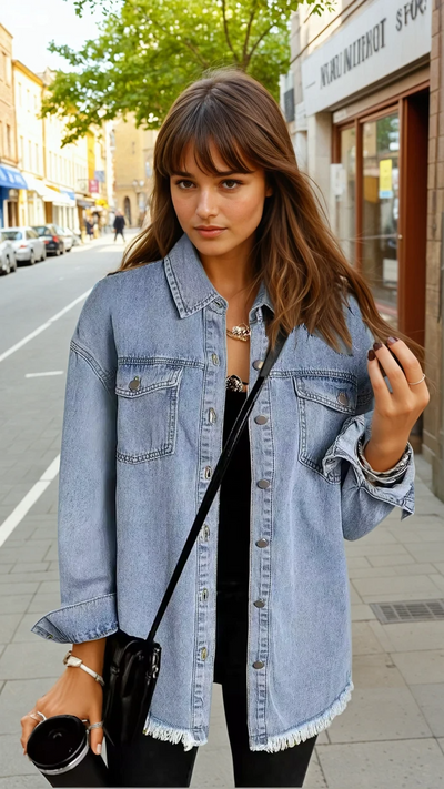 Stefania™ | Cazadora vaquera de estilo atemporal