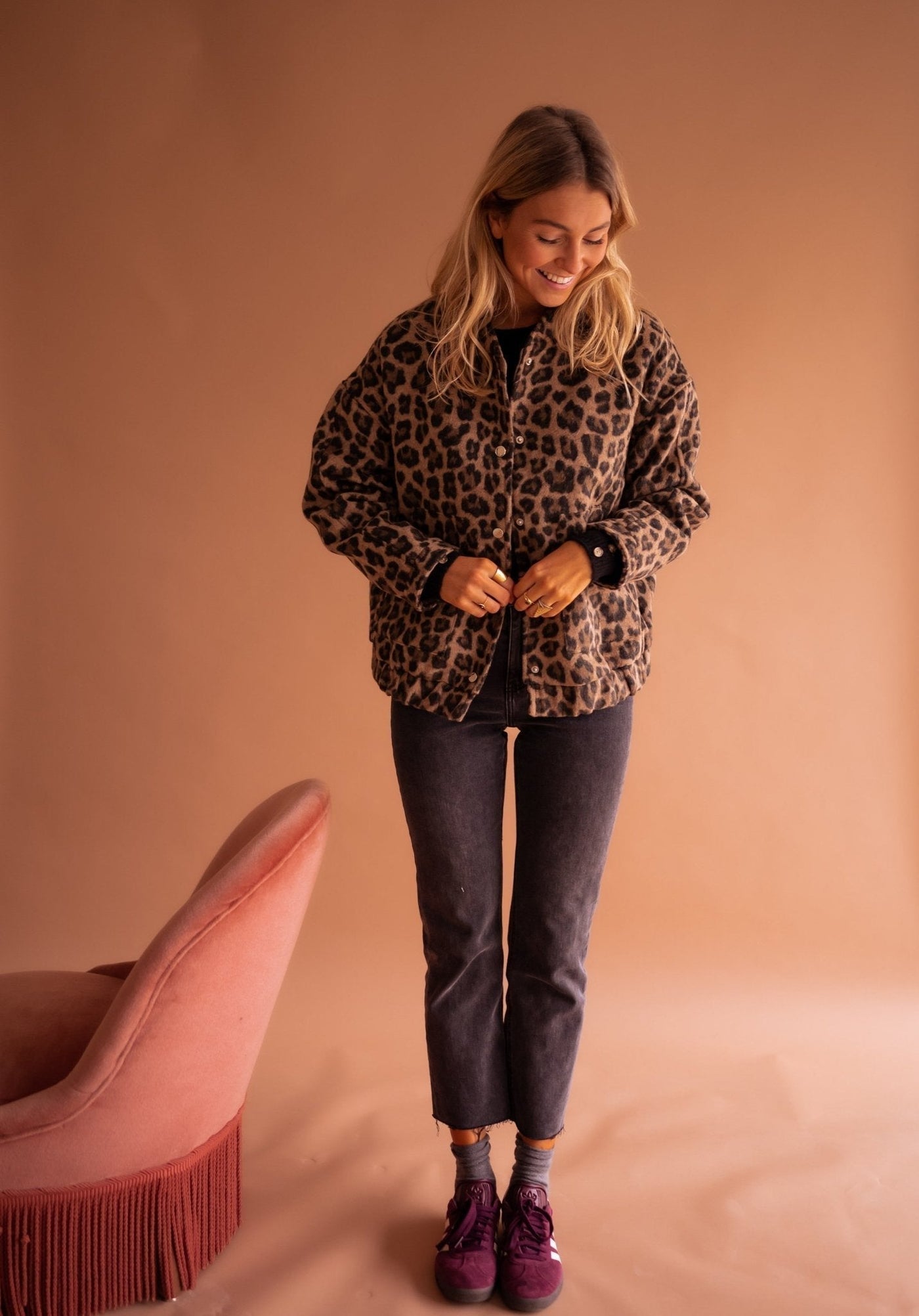 Charlene™ | Chaqueta Animal Print Atemporal